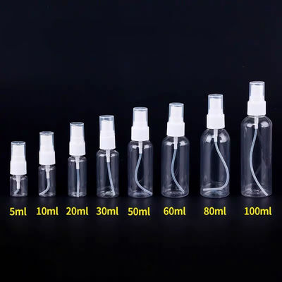 Doldurulabilir Şeffaf Plastik Sprey Pompa Şişesi, Cilt Bakımı Suyu İçin 50ml Pompa Sprey Şişesi