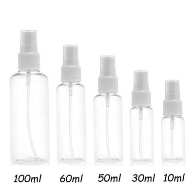 Özel Renkli Plastik Pompa Sprey Şişeleri 10ml 30ml 50ml 60ml 100ml