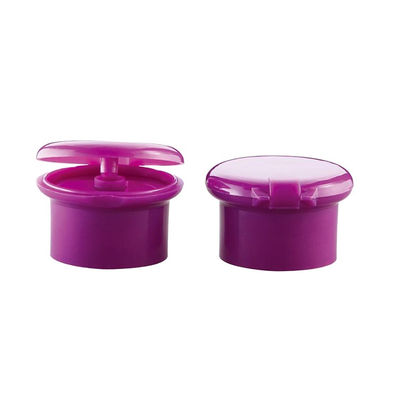 Çeşitli Hacim Kozmetik 28mm Plastik Şişe Çevirme Üst Kapağı Yuvarlak Şekil