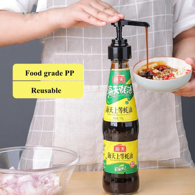 Siyah Dökülmeyen 38mm Plastik Galon Pompaları, Şurup Pompası 750ml Mutfak Kullanımı