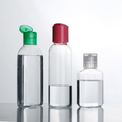 Kozmetik Pet Plastik 30ml Flip Top Cap Şişe, 24mm Flip Top Cap Taşınabilir