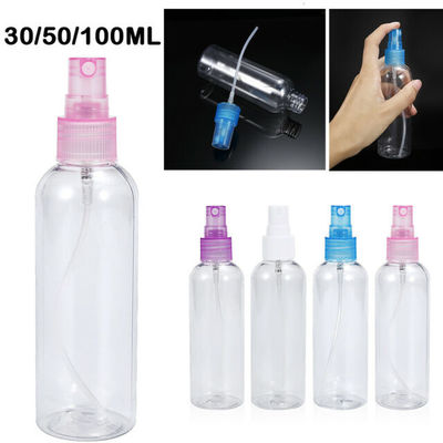 Makyaj İçin Çoklu Kullanım 100ml Şeffaf Plastik Püskürtme Pompası Şişesi