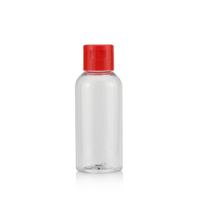 Şeffaf Sıkıştırmalı Tip 100ml Siyah Kapaklı Üst Plastik Şişeler