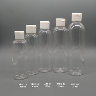 30ml 60ml 100ml Flip Top Plastik Şişeler, Cilt Bakım Ürünleri İçin PET Plastik Şişe