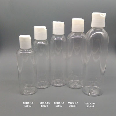 30ml 60ml 100ml Flip Top Plastik Şişeler, Cilt Bakım Ürünleri İçin PET Plastik Şişe
