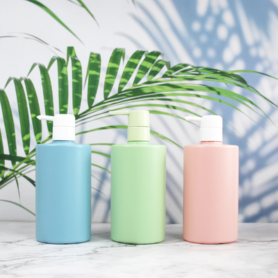 500ml HDPE kozmetik şişe el yıkama Vücut Süt şişesi şampuan ve saç kremi için boş plastik şişeler