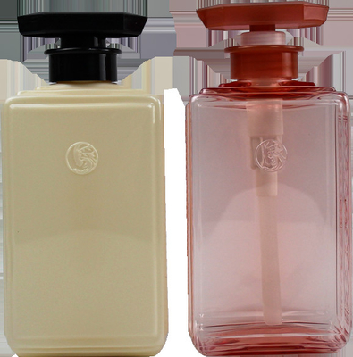 Şampuan ve Saç Kremi Şişeleri için 500ml PET Şeffaf Boş Kare Losyon Pompa Şişesinin Basılması